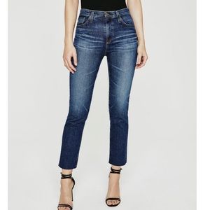 AG Isabelle High Rise Straight Crop Jean
